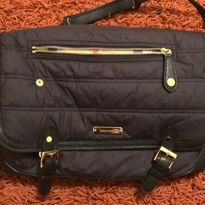 Burberry Quilted Diaper bag w/changing pad